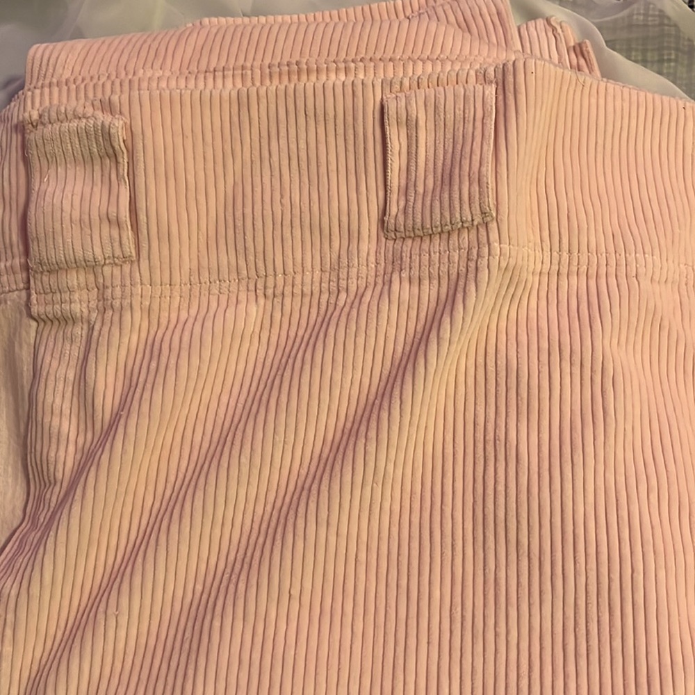 Pottery barn kids curtains corduroy pink 44 wide 63 long  great condition
